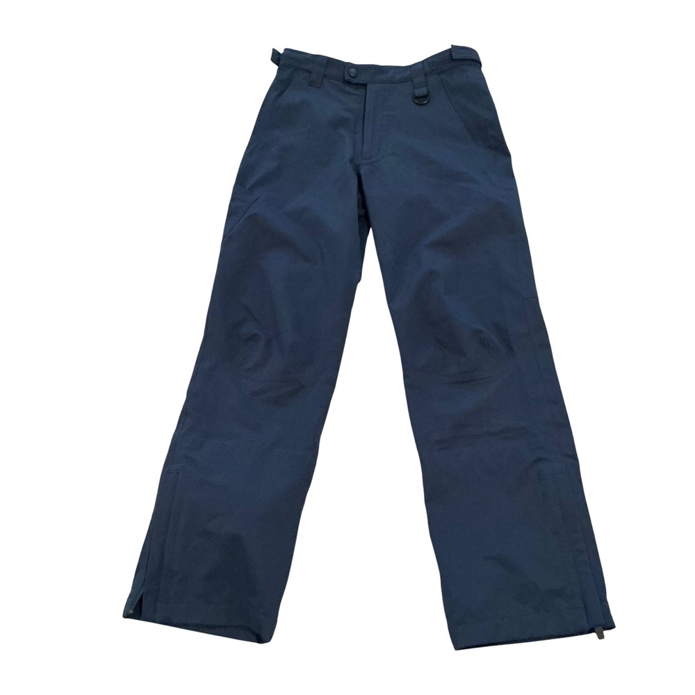 L.L.Bean Kids Size 12 TEK Waterproof Rain Pants Blue Hiking Outdoor Zip Leg